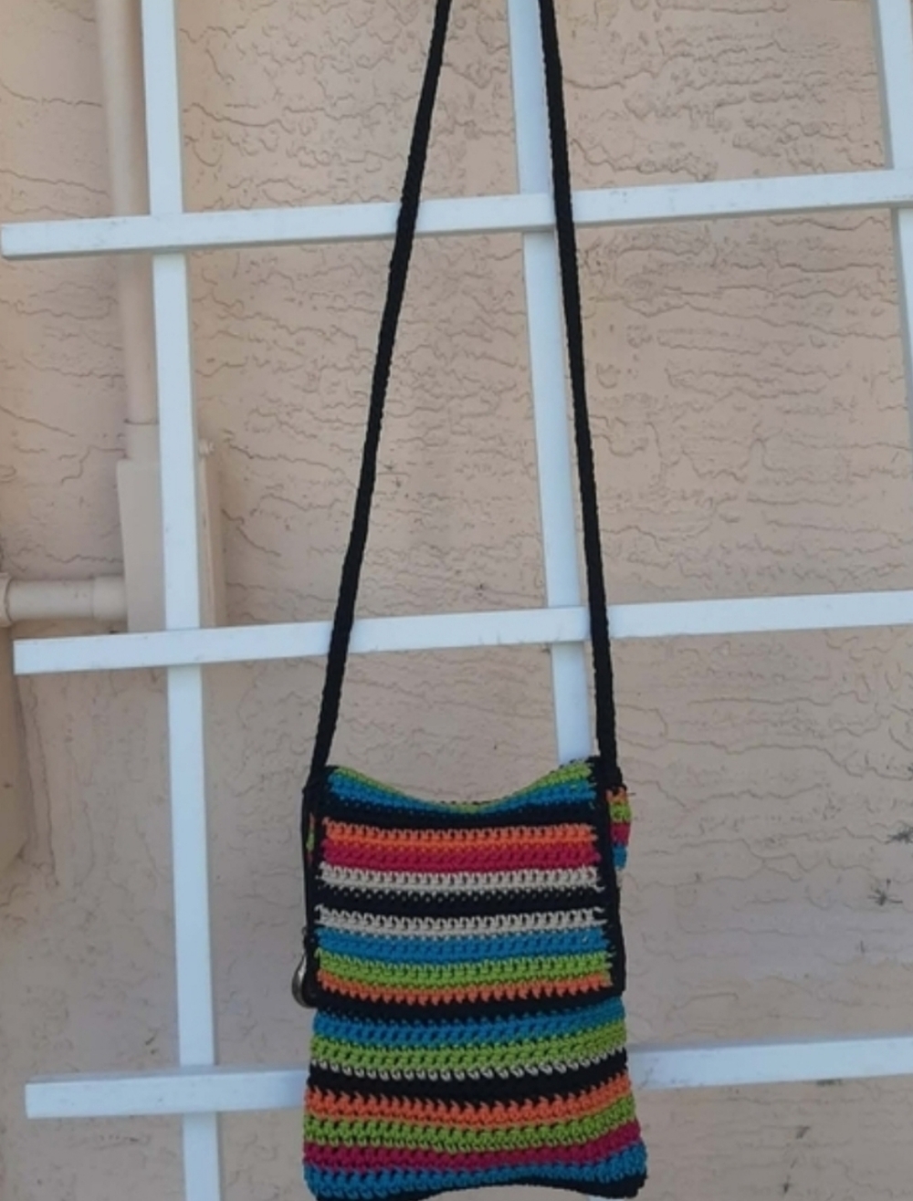 THE SAK/VERA BRADLEY "Lucia" Crochet Crossbody Flap Bag & VaVaBloom ID/Coin Set - Picture 5 of 12